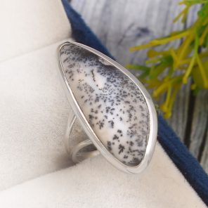 Dendratic Opal Size US 6 925 Sterling Silver Ring (REXT67-6)