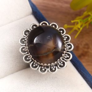 Picasso Jasper Size US 7 925 Sterling Silver Ring (REXT40-107)