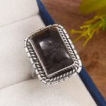 Picasso Jasper Size US 8 925 Sterling Silver Ring (REXT40-123)