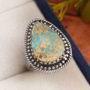 Sea Sediment Jasper Size US 6 925 Sterling Silver Ring (REXT52-55)