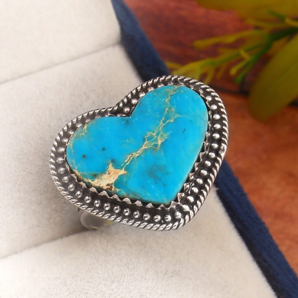 Sea Sediment Jasper Size US 11 925 Sterling Silver Ring (REXT52-91)