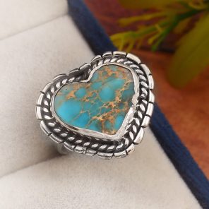 Sea Sediment Jasper Size US 7 925 Sterling Silver Ring (REXT52-102)