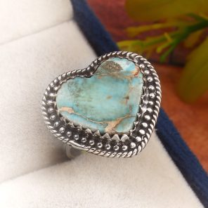 Sea Sediment Jasper Size US 5 925 Sterling Silver Ring (REXT52-51)