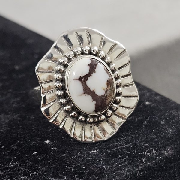 Wild Horse Jasper 925 Sterling Silver Ring (REXT50-67)