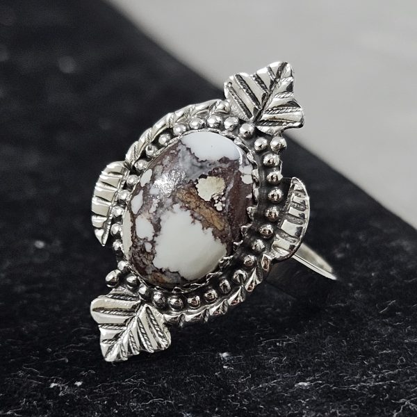 Wild Horse Jasper 925 Sterling Silver Ring (REXT50-68) - Image 2