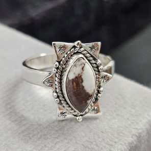 Wild Horse Jasper 925 Sterling Silver Ring (REXT50-69)