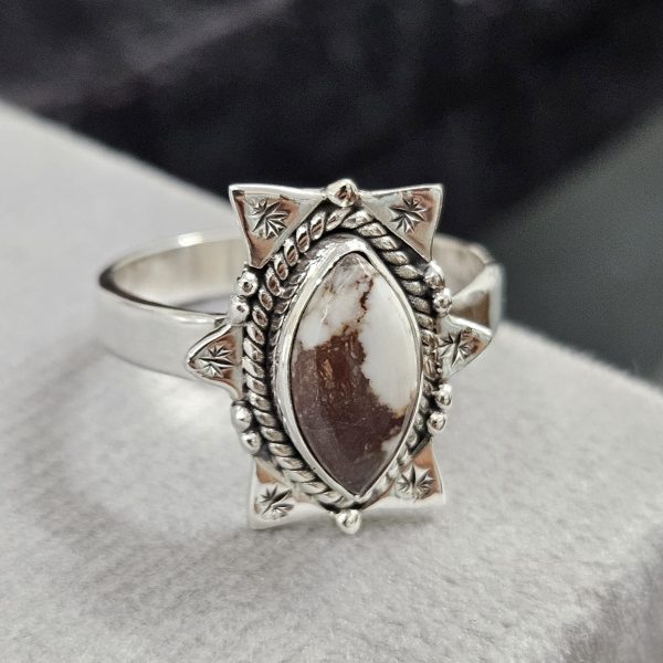 Wild Horse Jasper 925 Sterling Silver Ring (REXT50-69)
