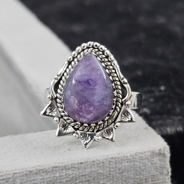 Charoite 925 Sterling Silver Ring (REXT59-3) - Image 2