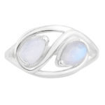 Moonstone 925 Sterling Silver Ring (REXT60-95)