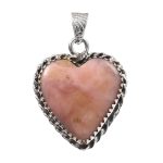 Pink Opal 1.5" 925 Sterling Silver Pendant (RS54-181)