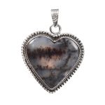 Dendritic Opal 1.5" 925 Sterling Silver Pendant (RS54-215)