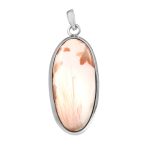 Pink Scocelite 1.75" 925 Sterling Silver Pendant (RS54-221)