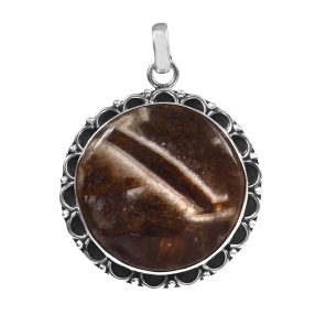 Wild Horse Jasper 1.5" 925 Sterling Silver Pendant (RS54-236)