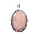 Pink Opal 1.75" 925 Sterling Silver Pendant (RS54-185)