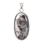 Dendritic Opal 1.75" 925 Sterling Silver Pendant (RS54-216)