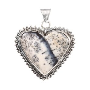 Dendritic Opal 1.5" 925 Sterling Silver Pendant (RS54-218)