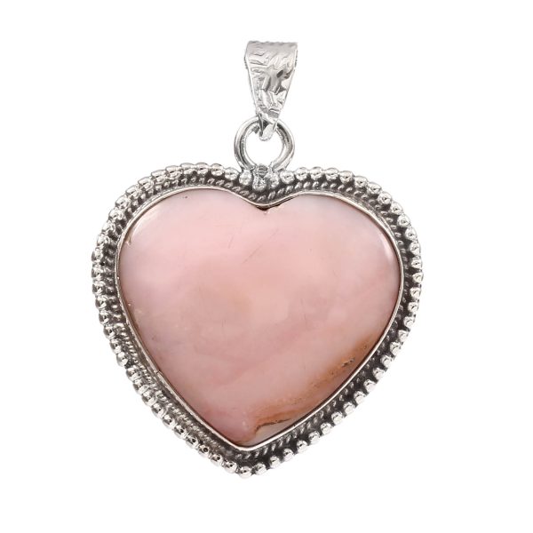 Pink Opal 1.5" 925 Sterling Silver Pendant (RS54-191)
