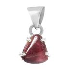 Watermelon Tourmaline 0.75" 925 Sterling Silver Pendant (RS114-161)