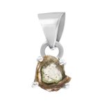 Watermelon Tourmaline 0.7" 925 Sterling Silver Pendant (RS114-184)
