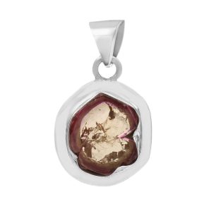 Watermelon Tourmaline 1.25" 925 Sterling Silver Pendant (RS114-209)