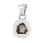 Watermelon Tourmaline 1" 925 Sterling Silver Pendant (RS114-214)