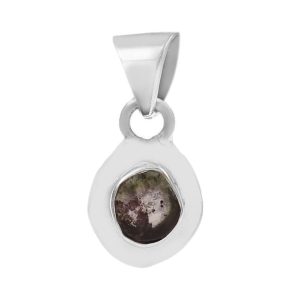 Watermelon Tourmaline 1" 925 Sterling Silver Pendant (RS114-221)