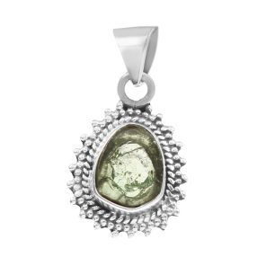 Watermelon Tourmaline 1" 925 Sterling Silver Pendant (RS114-244)