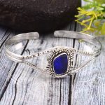 Australian Opal 925 Sterling Silver Cuff Bangle (RS53-11)