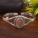 Ethiopian Opal 925 Sterling Silver Cuff Bangle (RS53-32)
