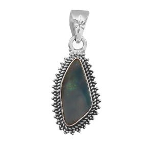 Australian Opal 1.25" 925 Sterling Silver Pendant (RS111-280)