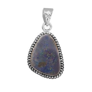 Australian Opal 1.5" 925 Sterling Silver Pendant (RS111-290)