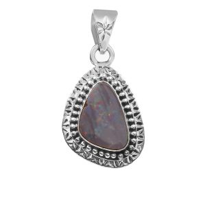 Australian Opal 1.25" 925 Sterling Silver Pendant (RS111-275)