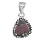 Australian Opal 1.25" 925 Sterling Silver Pendant (RS111-287)