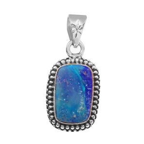 Australian Opal 1.5" 925 Sterling Silver Pendant (RS111-295)