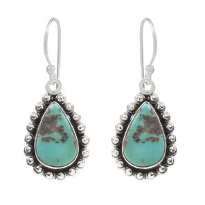 Arizona Turquoise 1.25â€³ 925 Sterling Silver Earring (RS17-274)