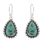 Arizona Turquoise 1.25â€³ 925 Sterling Silver Earring (RS17-283)