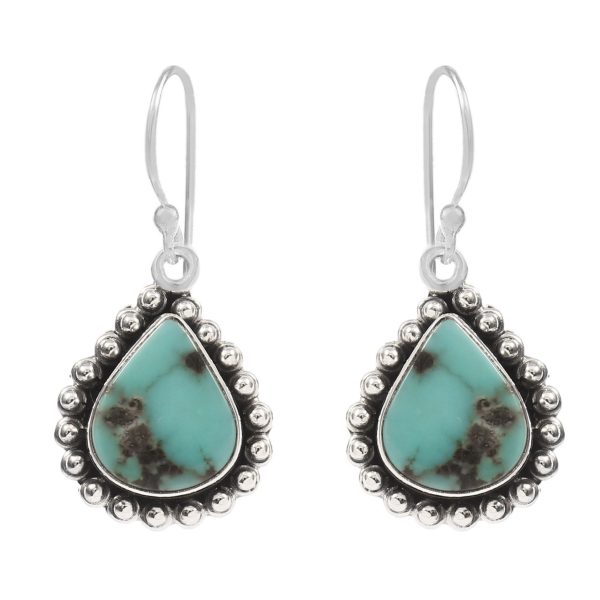 Arizona Turquoise 1.25â€³ 925 Sterling Silver Earring (RS17-289)