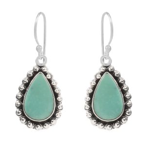 Arizona Turquoise 1.25â€³ 925 Sterling Silver Earring (RS17-293)