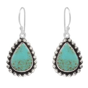 Arizona Turquoise 1.25â€³ 925 Sterling Silver Earring (RS17-294)
