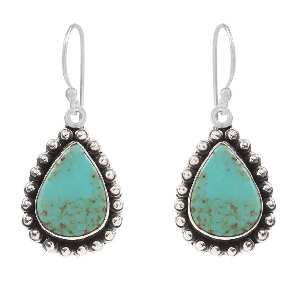 Arizona Turquoise 1.25â€³ 925 Sterling Silver Earring (RS17-294)