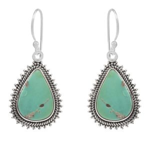 Arizona Turquoise 1.25â€³ 925 Sterling Silver Earring (RS17-248)