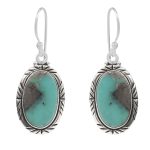 Arizona Turquoise 1.5" 925 Sterling Silver Earring (RS17-178)