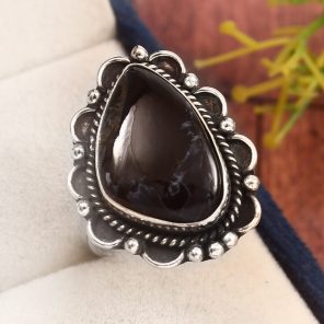 Pietersite Size US 9 925 Sterling Silver Ring (REXT3-35)