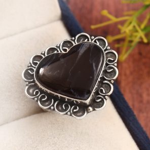 Pietersite Size US 10 925 Sterling Silver Ring (REXT3-37)