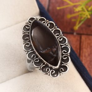 Pietersite Size US 10 925 Sterling Silver Ring (REXT3-38)