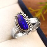 Australian Opal Size US 10 925 Sterling Silver Ring (RS111-229)