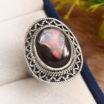 Cantera Opal Size US 8 925 Sterling Silver Ring (RS108-172)