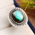 Cantera Opal Size US 6 925 Sterling Silver Ring (RS108-188)