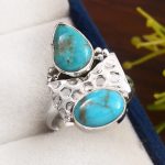 Kingman Turquois Size US 8 925 Sterling Silver Ring (REXT57-23)