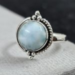 Larimar 925 Sterling Silver Ring (REXT64-35)